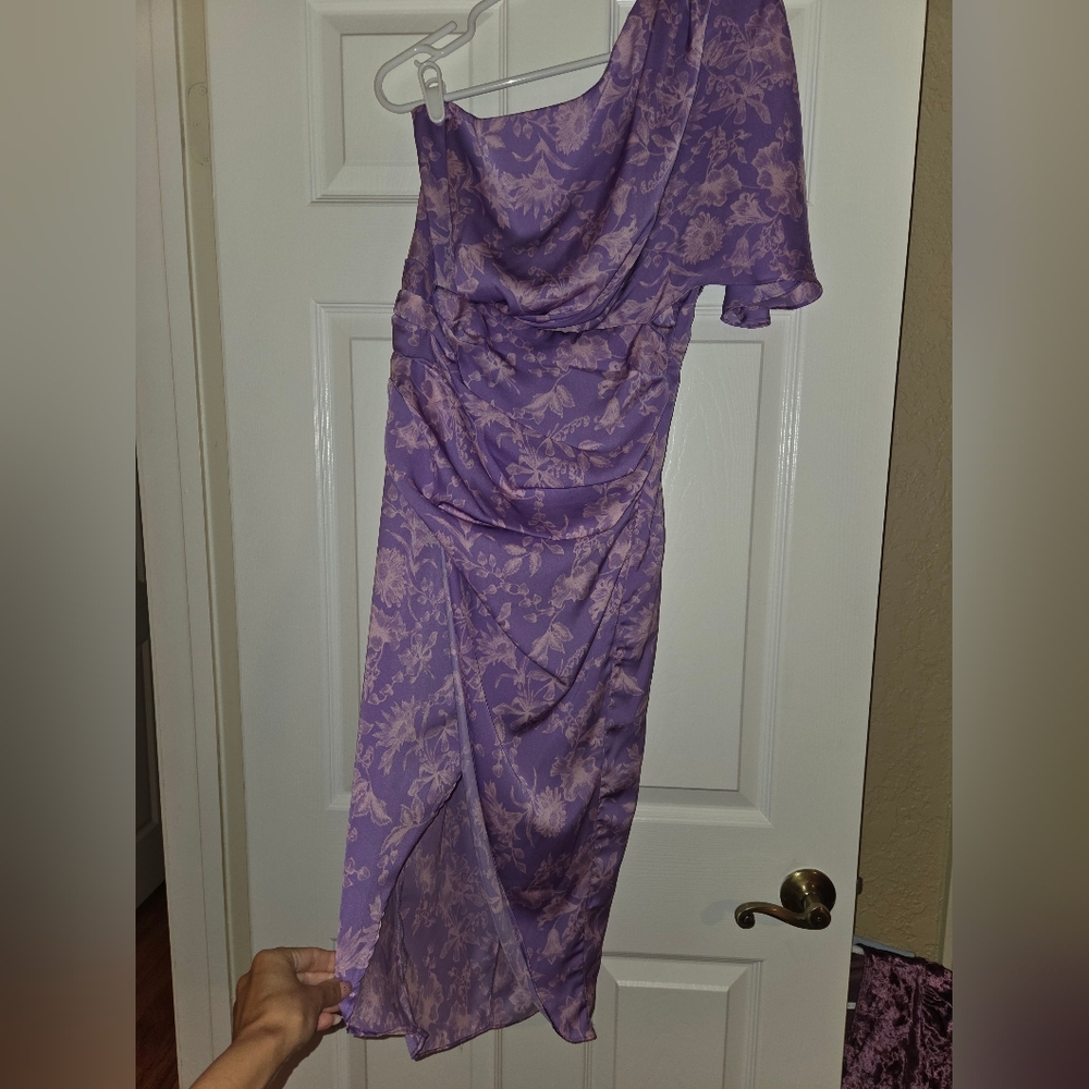 DO+BE Purple Floral Dress